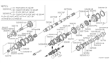 Diagram for Nissan Hardbody Pickup (D21U) Synchronizer Ring - 32604-15U10