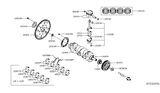 Diagram for Nissan Altima Crankshaft Gear - 13021-6CA0A
