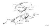 Diagram for Nissan Altima Door Latch Cable - 80515-6CA0A