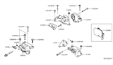 Diagram for Nissan Engine Mount - 11350-6CA0A