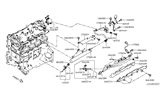 Diagram for 2003 Nissan Murano Fuel Injector O-Ring - 16618-5M100