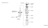 Diagram for Nissan Coil Spring Insulator - 54320-6CA0A