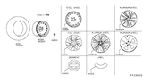 Diagram for Nissan Altima Spare Wheel - 40300-6AM3A