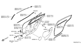 Diagram for Nissan Altima Weather Strip - 82821-6CA1A
