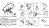 Diagram for Nissan Altima Clock Spring - 25554-6CA2A