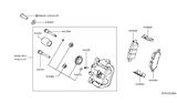 Diagram for Nissan Brake Caliper Piston - 44126-JA01B