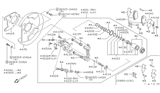 Diagram for Nissan Brake Caliper Bracket - 44155-97E01