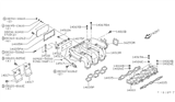 Diagram for Nissan Maxima Intake Manifold Gasket - 14032-89E01