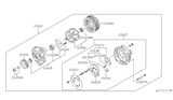Diagram for Nissan Pathfinder Alternator Bearing - 23120-0M000