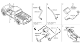 Diagram for Nissan Frontier Antenna Cable - 28243-9BN0A