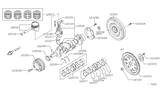 Diagram for Nissan NV Crankshaft Thrust Washer Set - 12280-EA20A