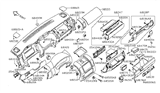 Diagram for Nissan Pathfinder Cup Holder - 68475-35F00