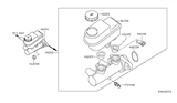 Diagram for Nissan Brake Master Cylinder - 46010-EA240