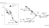 Diagram for 2006 Nissan Xterra Parking Brake Cable - 36402-EA000