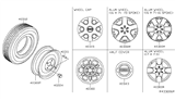 Diagram for 2011 Nissan Frontier Wheel Cover - 40315-EA00A