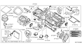 Diagram for Nissan Frontier Blend Door Actuator - 27443-EA000