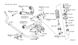 Diagram for Nissan Sway Bar Kit - 54611-EA010
