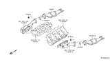 Diagram for 2011 Nissan Pathfinder Catalytic Converter - 208A3-9CD0A