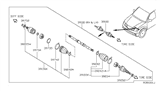 Diagram for Nissan Pathfinder CV Boot - 39741-EA025