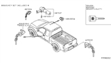 Diagram for Nissan Frontier Ignition Lock Assembly - D8700-5Z026