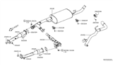 Diagram for Nissan Frontier Tail Pipe - 20050-ZL60A