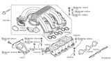 Diagram for Nissan Frontier Intake Manifold Gasket - 14035-EA000