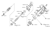 Diagram for Nissan Frontier Steering Shaft - 48822-ZS00A