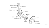 Diagram for Nissan Pathfinder Wheel Hub - 40202-4X01A