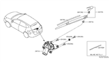 Diagram for Nissan Pathfinder Wiper Arm - 28780-3JA0A