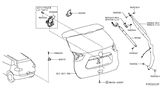 Diagram for Nissan Murano Door Latch Assembly - 90502-4CL0A