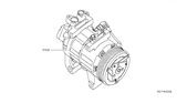 Diagram for Nissan A/C Compressor - 92600-3TA6B