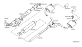 Diagram for Nissan Altima Exhaust Pipe - 20010-3TA2A