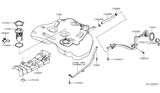 Diagram for Nissan Altima Fuel Tank Strap - 17407-9HS0B