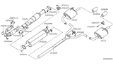 Diagram for Nissan Altima Exhaust Pipe - 20300-3TA0A