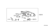 Diagram for Nissan Pathfinder Headlight Bulb - 26296-9B92B