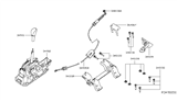 Diagram for Nissan Automatic Transmission Shifter - 34901-3NW4A
