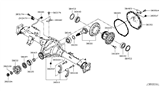 Diagram for Nissan Titan Differential Bearing - 38120-EZ20A