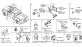 Diagram for Nissan Sentra Seat Heater Switch - 25500-3TA1A
