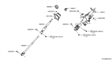 Diagram for Nissan Steering Shaft - 48080-EZ40C