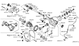 Diagram for Nissan Titan Differential Bearing - 38440-EZ40B