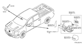 Diagram for Nissan Titan Car Mirror - 96301-EZ43B
