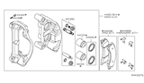 Diagram for Nissan Titan Wheel Cylinder Repair Kit - 44121-EZ60A