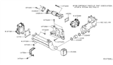 Diagram for Nissan Titan EGR Valve Gasket - 14719-EZ40A