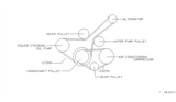 Diagram for Nissan Altima Serpentine Belt - 11720-9E001
