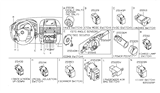 Diagram for Nissan Titan Dimmer Switch - 25560-9FD8A