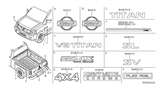 Diagram for Nissan Titan Emblem - 62890-7S000