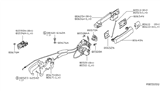 Diagram for Nissan Titan Door Latch Cable - 80514-7S200