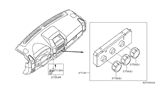 Diagram for Nissan Blower Control Switches - 27500-8S211