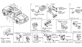 Diagram for Nissan Mirror Switch - 25570-CL00A