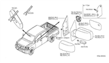 Diagram for Nissan Rogue Mirror Cover - 96329-5Z200